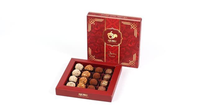 16 xanalı premium şokolad qutusu (trüfel)